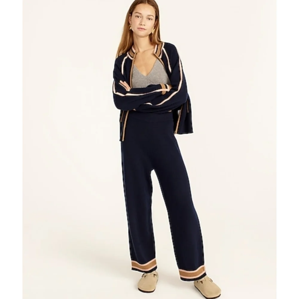 30. J.Crew Cashmere track pant
